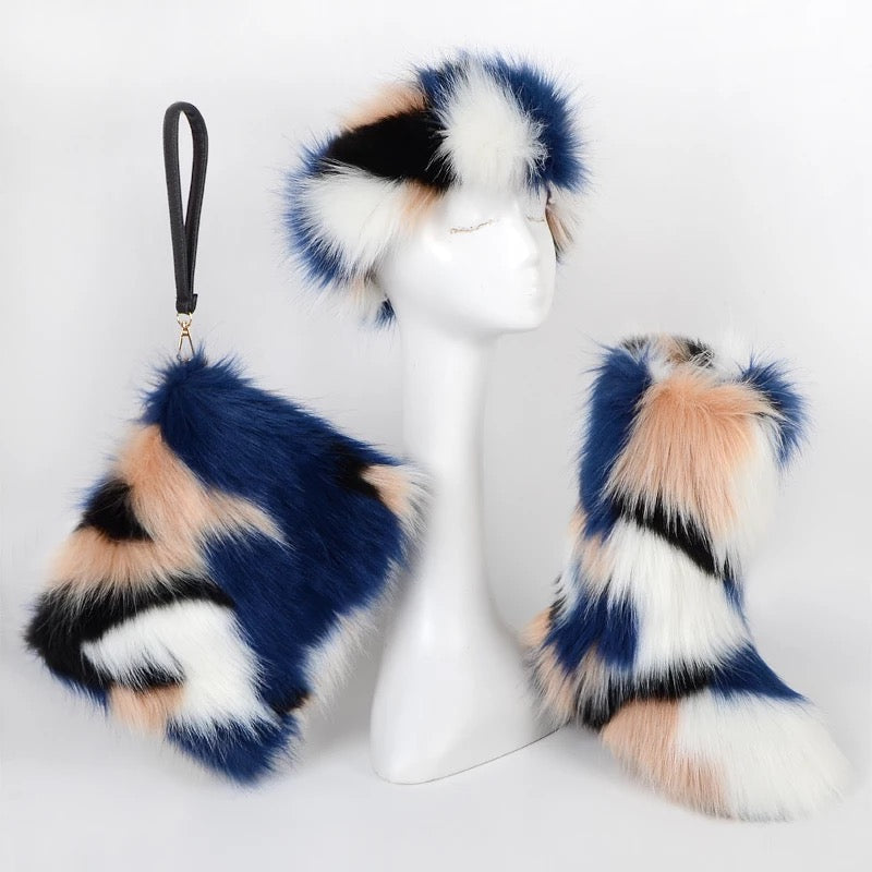Fur Trending Designer Multi wear stylish boot set's